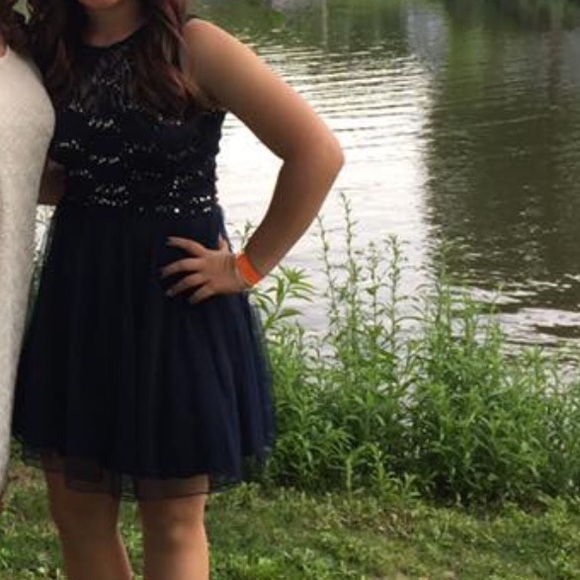 Blue sparkly dress - Picture 4 of 4